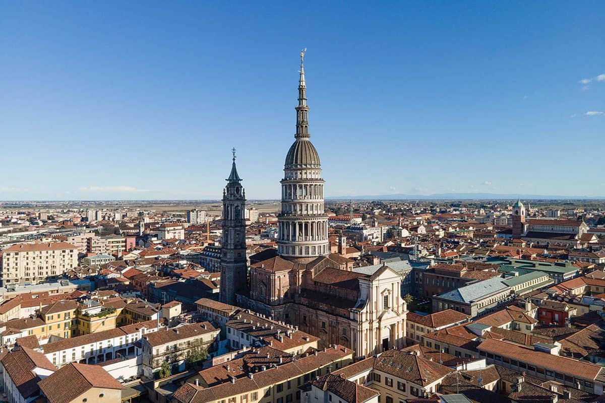 Veduta di Novara con la Cupola di San Gaudenzio